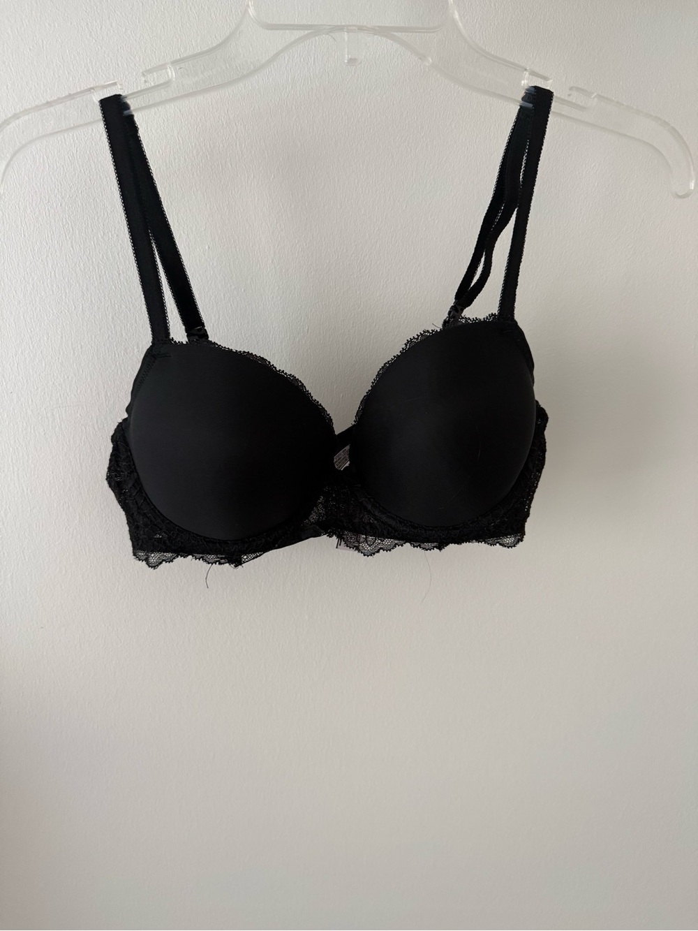 Victoria's Secret Black Lace Push-Up Bra